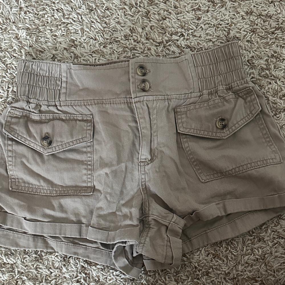 Casual Tan Women's Cargo Shorts